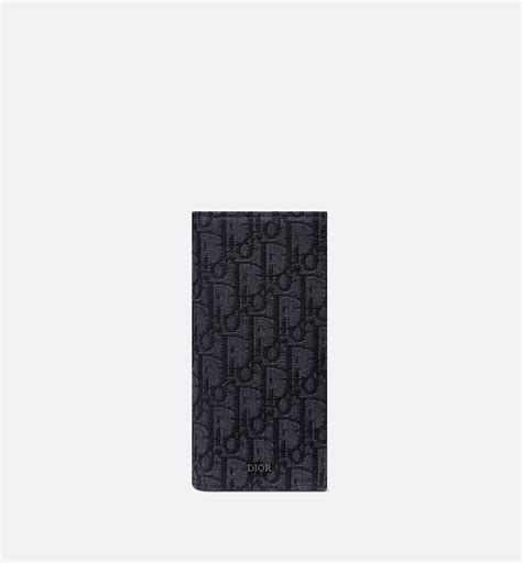 dior oblique pebble leather wallet|Dior Compact Wallet Oblique Jacquard Black .